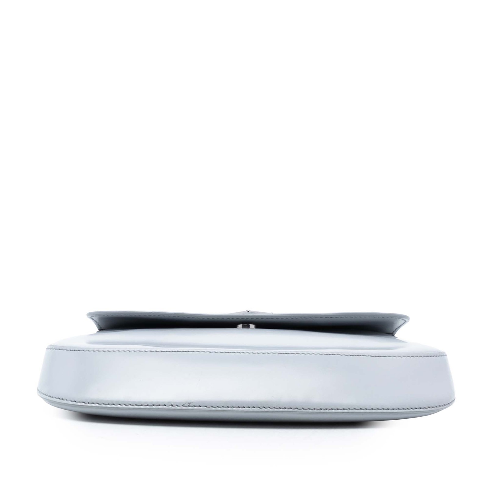 Authenticated Prada Mini Brushed Leather Cleo Fla… - image 2