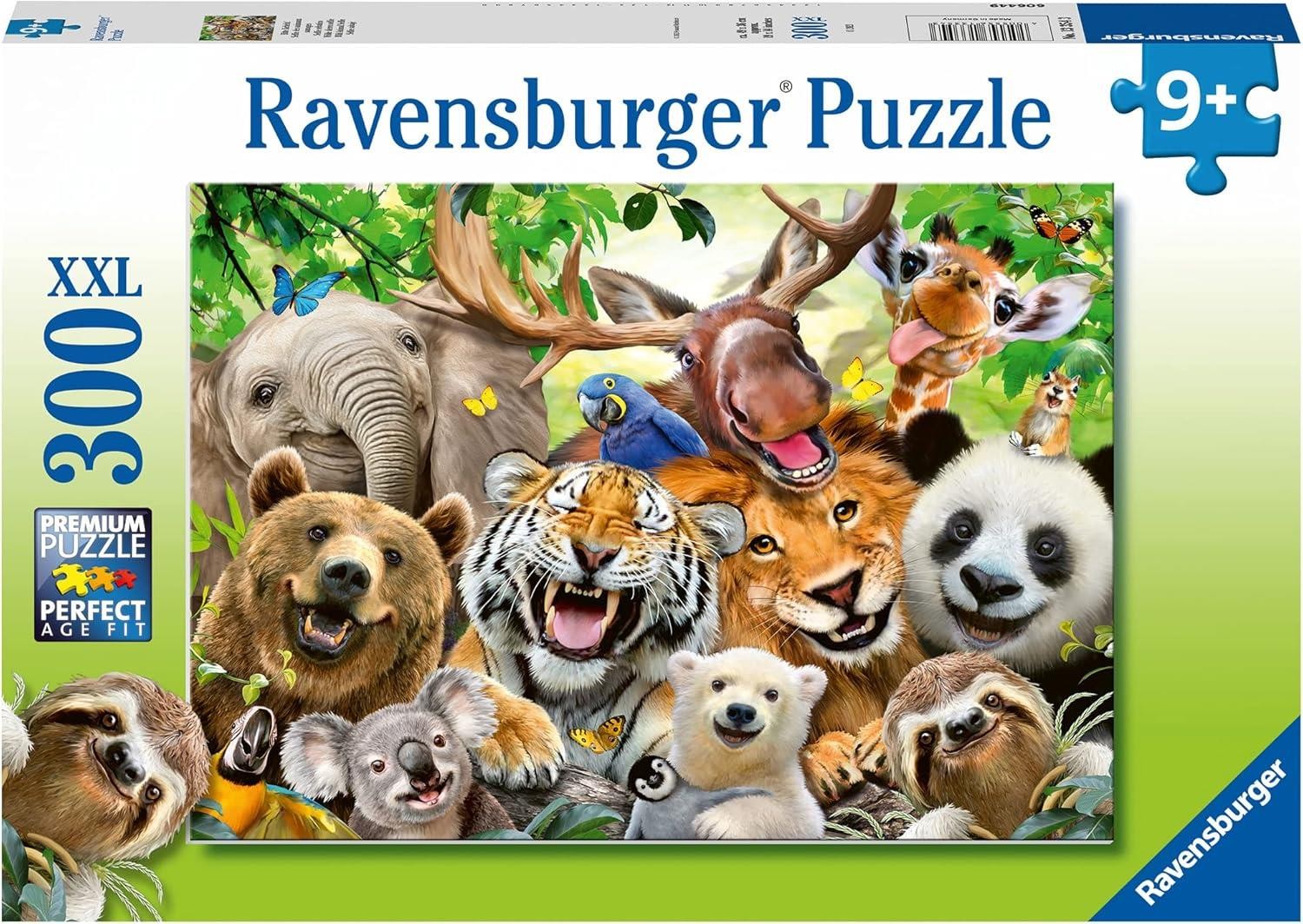 Exotic Animals Puzzle Animals Selfie 300pc Jigsaw Puzzle