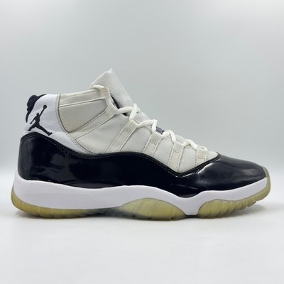 Jordan 11 Retro Concord Herren-Sportschuhe weiß und schwarz Leder Canvas UK-Größe 9