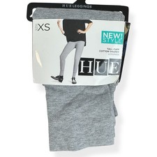 Hue Tall Cuffed Cotton Drapey Leggings Womens Size XS Grey Heather NWT