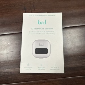 Bril UV Toothbrush Sanitizer Sterilizer Rechargeable White B-W-1 New Open Box