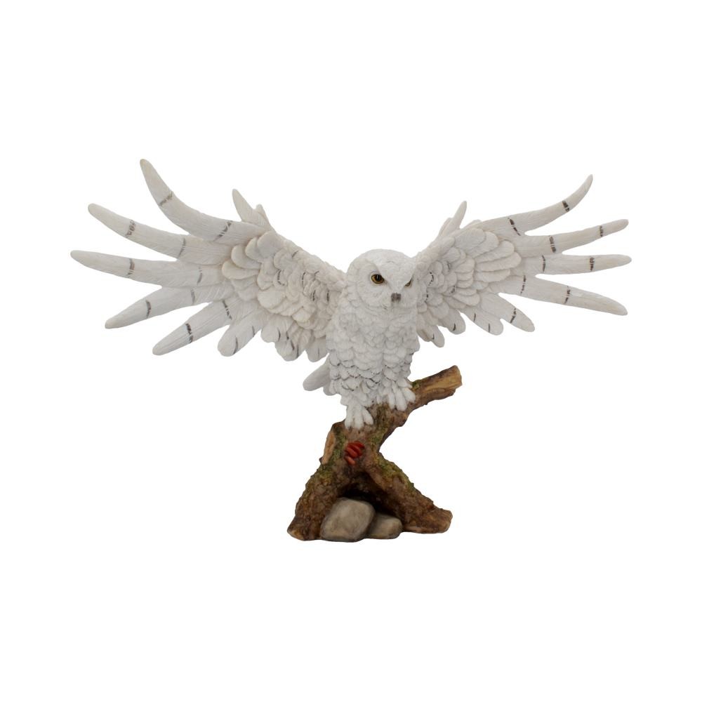 Snowy Rest Beautiful Snowy Owl Figure 38cm