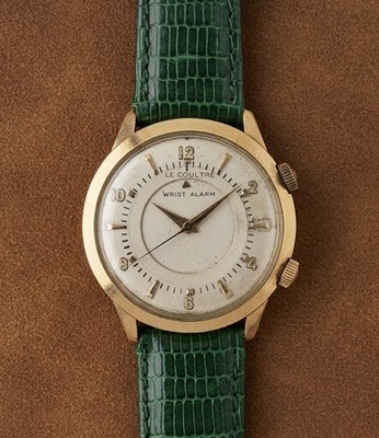 LeCoultre Wrist Alarm 10k Gold Filled Caliber 814 Manual Wind! *Works Great*