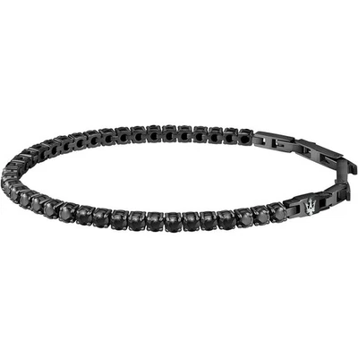 Bracelet Homme MASERATI JM222AVC02 Acier Inoxydable Noir Tennis - Photo 1/3