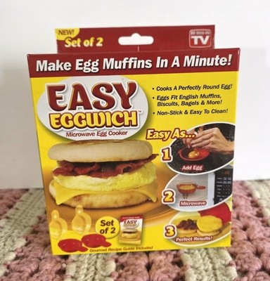 Easy Eggwhich Microwave Egg Cooker As Seen On TV NIB 2 Pack
