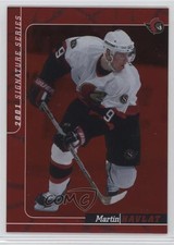 2000-01 ITG Be A Player Signature Series Ruby 117/200 Martin Havlat #276 2a8