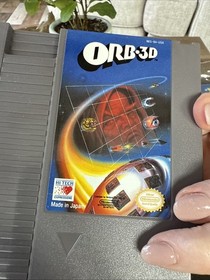 NES ORB.3D Game CIB / 3d glasses included & Manual W/Nintendo Hard Plastic Case