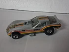 Vintage 1977 Hot Wheels Silver Mongoose Corvette Vetty Funny Car Dragster HK