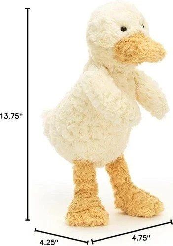 Jellycat Tumblie Duck Stuffed Animal - Medium 14