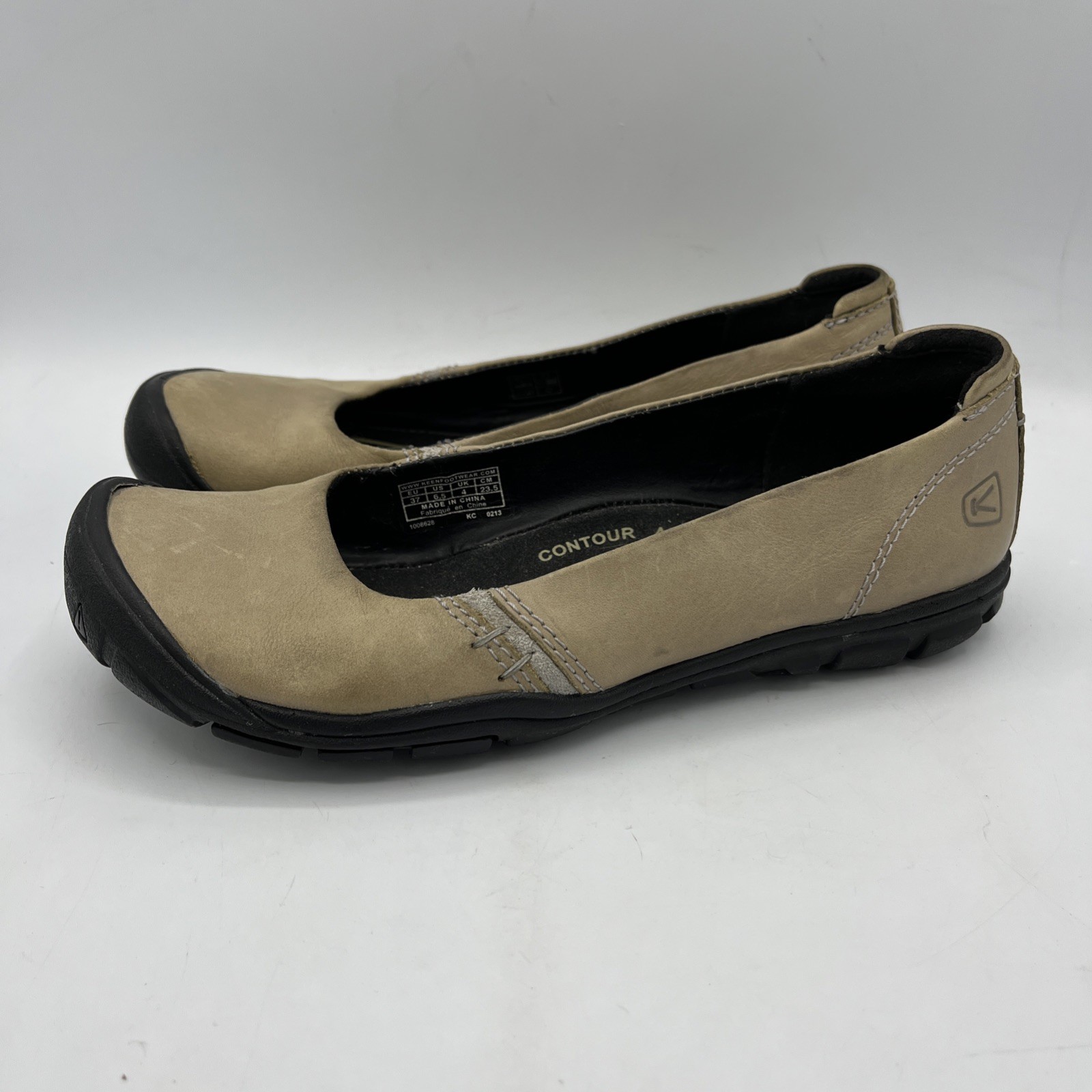 Scarpe Keen donna 6 5 Delancey ballerine slip on comode beige pelle casual
