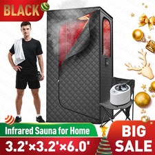 Updated Portable Steam Sauna indoor, Infrared Sauna Box for Relaxation at Home