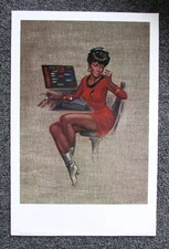 KELLY FREAS PRINT UHURA STAR TREK ENTERPRISE OFFICER