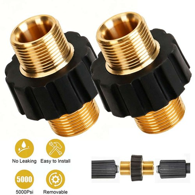 #ad M22 14mm Quick Connect Hose Adapter 5000PSI Pressure Washer Connector Fitting $9.65