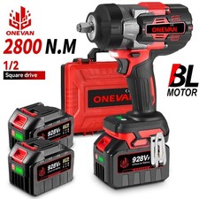 2800Nm Electric Impact Wrench Gun 1/2'' Brushless High Power Driver +2 Battery 2800Nm Electric Impact Wrench Gun 1/2'' Brushless High Power Driver +2 Battery - Image 1