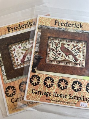Carriage House Samplings Cross Stitch Charts ~ Frederick & Frederika ~ New