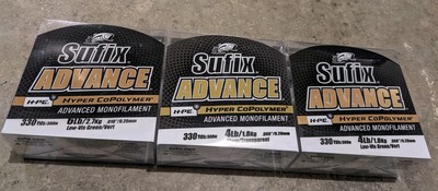 Suffix Advance Monofilament Spool 4 Or 6 Lb Test - Choose One Spool