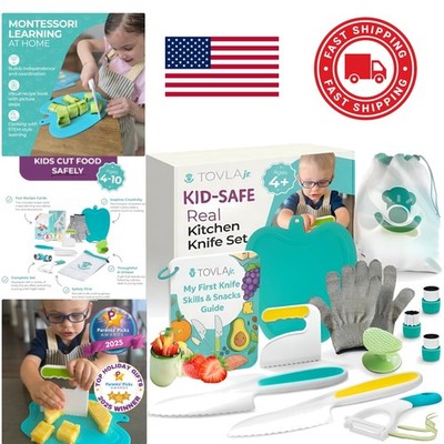 Hands On Cooking Kit for Kids with Child Safe Tools and Imagination Development