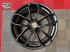 Single OEM 22" Porsche Cayenne Turbo GT Coupe Rear Wheel Rim Satin Black 9Y3