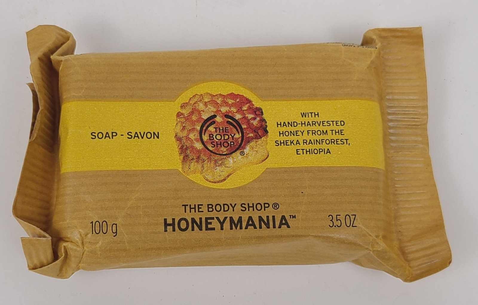 The Body Shop Honeymania Bar Soap 3.5 oz Brand New Sealed HT