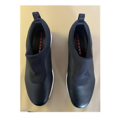 PRADA EU 40,5  Slipper Slip-On Slip-Ons Halbschuhe Schuhe schwarz