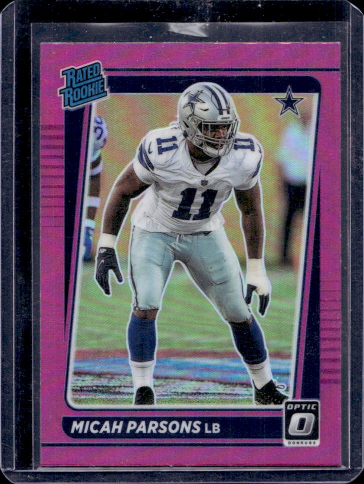2021 Donruss Optic Micah Parsons Pink Rated #245 Cowboys