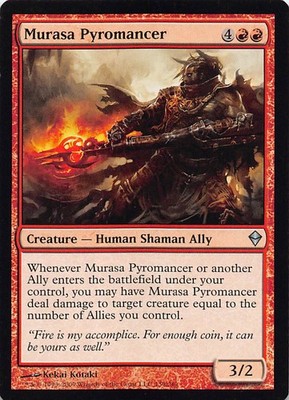 Murasa Pyromancer ZEN 139 Normal English NM - MTG