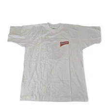 VTG Piranha Swim Team 80's Single Stitch Tee T-Shirt XL White NOS Double Sided 