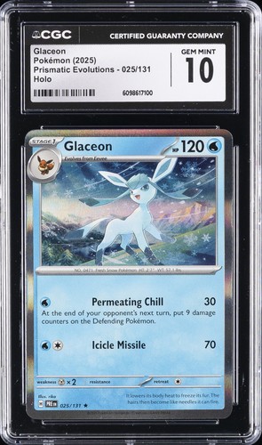 Glaceon graded CGC 10 for sale on eBay