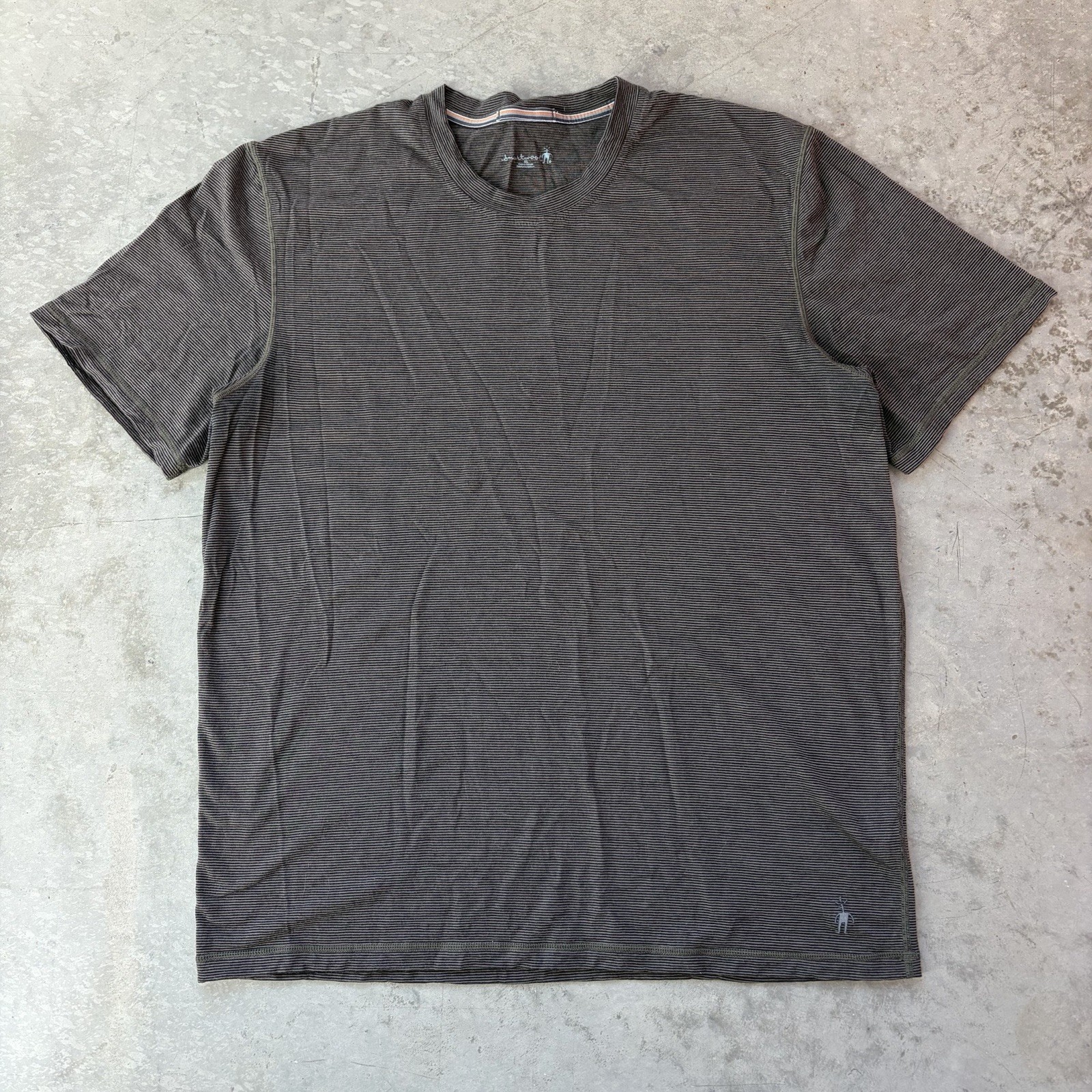 Smartwool Merino Wool T-Shirt Short Sleeve Lightweight Base Stretch Brown XL