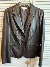 NWT Liz Claiborne Women s Soft Leather Jacket...