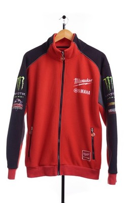 Yamaha Milwaukee Monster Clinton Racing Motocross Biker Men s Jacket Size M