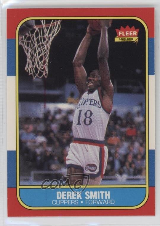 1986-87 Fleer Derek Smith #103 04dh