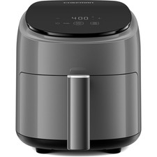 Grey 2-Qt Turbofry Digital Air Fryer Compact Quick Meal Dishwasher Safe