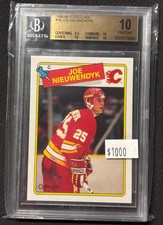 1988-89 O-Pee-Chee BGS PRISTINE 10 Joe Nieuwendyk POP 5 #16 NHL Calgary Flames