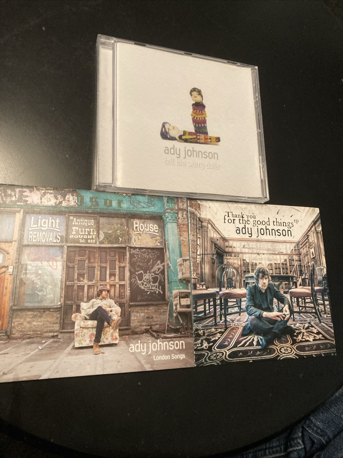Ady Johnson CD Bundle: 2 Albums & EP “Tell The Worry Dolls”/ “London Songs” 177G