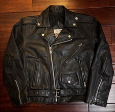 Vintage Excelled Women  s Leather Motorcycle Biker Moto Jacket SM-MED Excellent