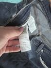Levi's Women's Mid-Length denim Shorts, Size 31, Dark Wash w/ fray distressed  — photo 3