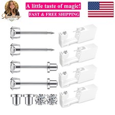 Ear Piercing Kit Disposable Ear Piercing Gun Kit Made in 316L Surgical Stai...