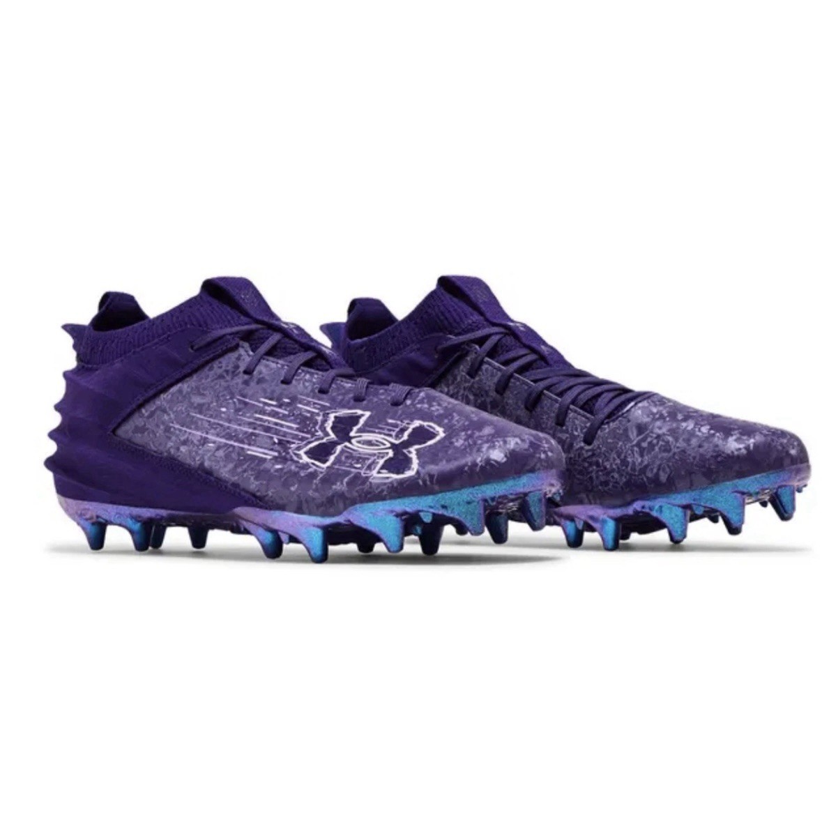 Under Armour Blur 2 MC Suede Purple Emerite Football Cleats  display picture 1