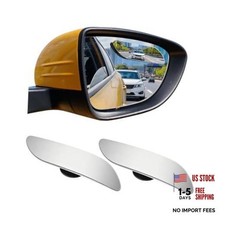 2PCS Car Blind Spot Mirror Rectangle Adjustable Clear HD Glass Convex Extended