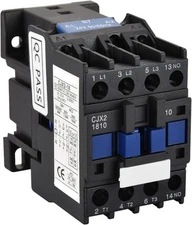 XMHF AC Contactor CJX2-3210 110V 50A 50/60Hz Coil 3P 3 Phase Rail Motor Blue 