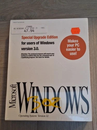 Microsoft Windows 3.11 (Special Upgrade Edition) RARE BOX *New & Factory Sealed*