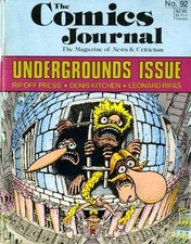 Cover of The Comics Journal #92