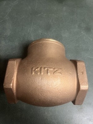 Brass 3'' Threaded Swing Check Valve KITZ 200 PSI WOG 125 PSI WSP