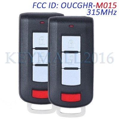 2 OUCGHR-M015 Remote Key Fob for Mitsubishi Outlander 2022 2023 2024 8637D007