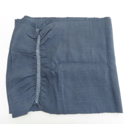 Men's Kimono Obi Heko obi Silk Blue 122.8inch Men's