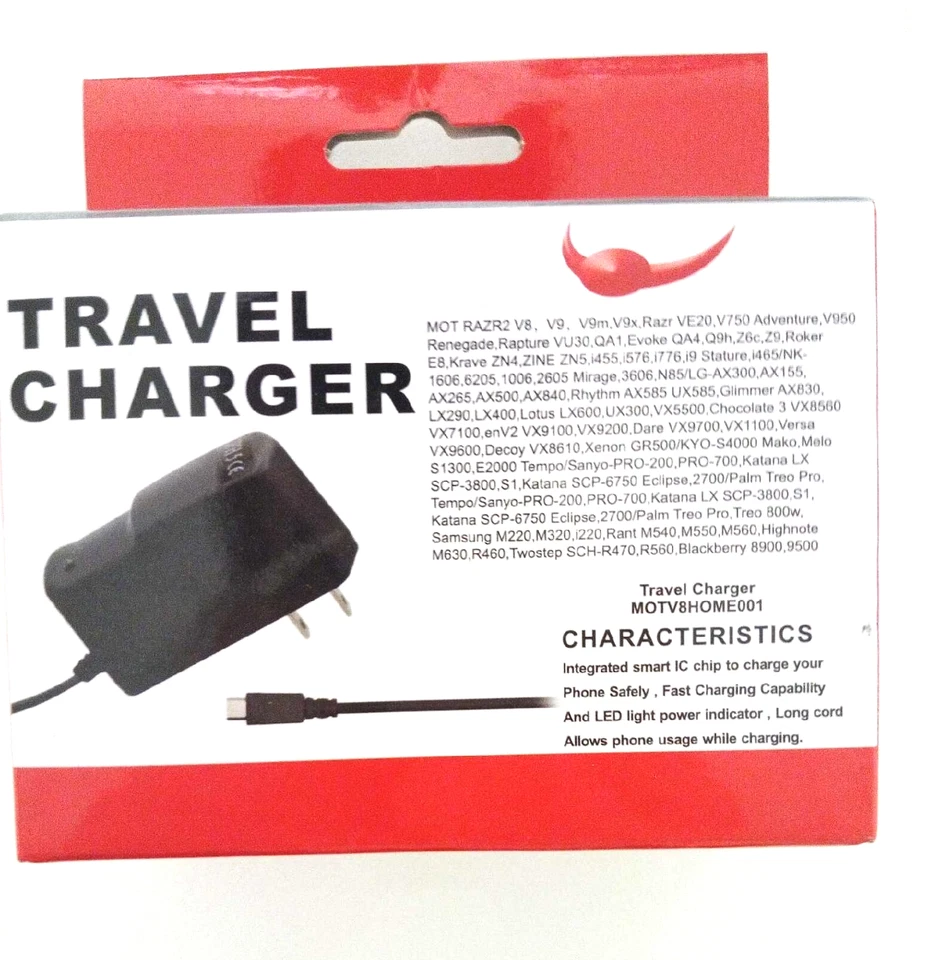 20 Travel Charger: MOTV8/V9/V9MHOME Rare Deal!! - Image 4 of 4