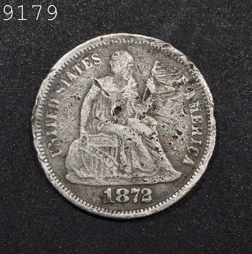 1872 Liberty Seated Dime