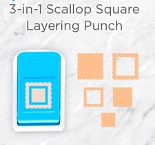 Creative Memories Scallop Square 3-in-1 Layering Punch