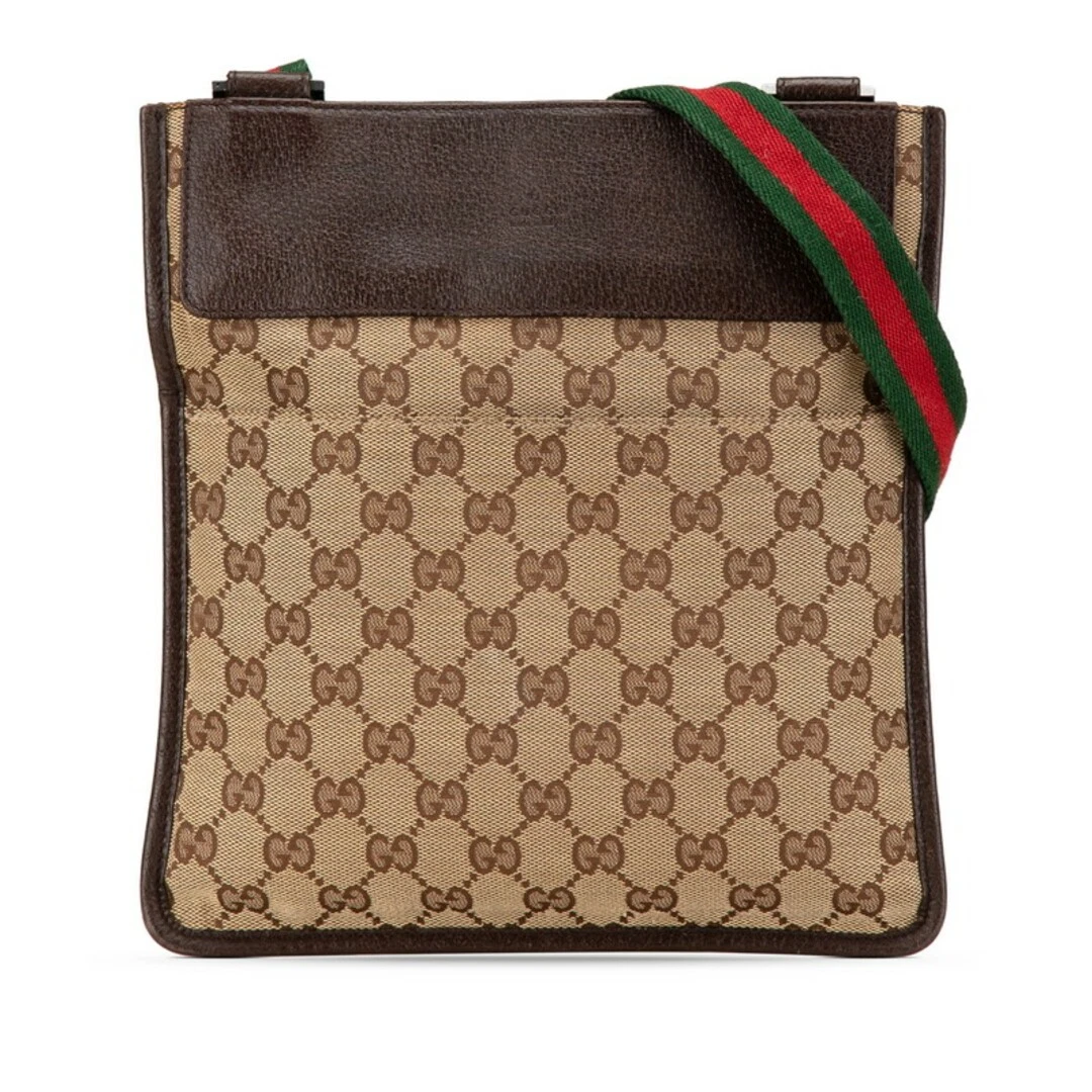 Sac à bandoulière diagonale Gucci GG toile ligne sherry 27639 toile femme s GUCCI